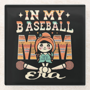 Dessous-de-verre En Verre À l'ère de ma mère de baseball
