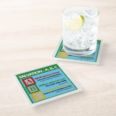 Dessous-de-verre En Verre ABC du salut (Incliné)