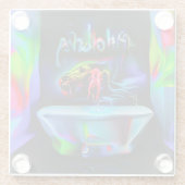 Dessous-de-verre En Verre Ablutophobie 2 (Dos)