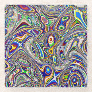 Dessous-de-verre En Verre Abrégé sur multi 2, 2018 (photo) images couleur de