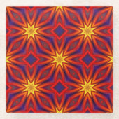 Dessous-de-verre En Verre Abstract Colorful Pattern (Devant)