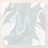 Dessous-de-verre En Verre Abstract elegant fluide marble liquide (Dos)