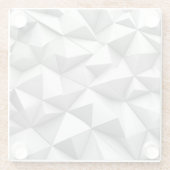 Dessous-de-verre En Verre abstract pyramides grey (Dos)