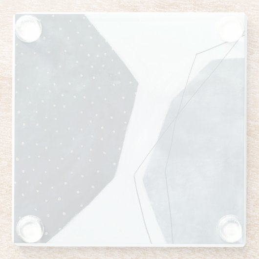 Dessous-de-verre En Verre Abstraction adjacente (Dos)