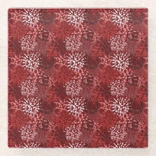 Dessous-de-verre En Verre Abstrait moderne (Devant)