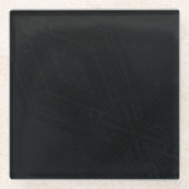Dessous-de-verre En Verre Acceptation | Texture gothique foncée (Devant)