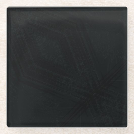 Dessous-de-verre En Verre Acceptation | Texture gothique foncée (Devant)