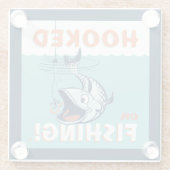 Dessous-de-verre En Verre Accompagné sur la pêche (Dos)