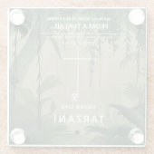 Dessous-de-verre En Verre Accrocher sur un fil (Dos)