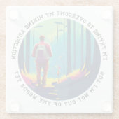 Dessous-de-verre En Verre Addiction randonnée (Dos)