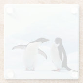 Dessous-de-verre En Verre Adelie Penguins (Dos)