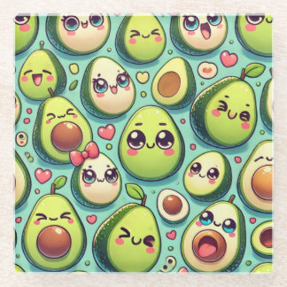 Dessous-de-verre En Verre Adorable Avocados