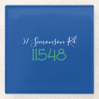 Adresse personnalisée avec code postal en style ch