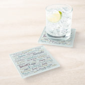 Dessous-de-verre En Verre Affirmations (Incliné)