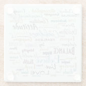 Dessous-de-verre En Verre Affirmations (Dos)