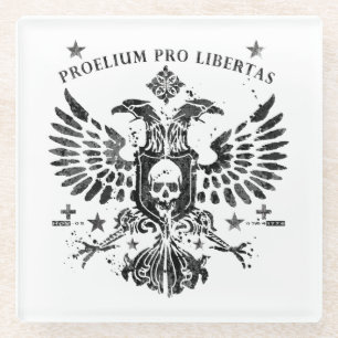 Dessous-de-verre En Verre Aigle à tête double moderne