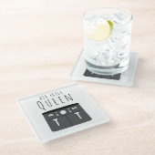 Dessous-de-verre En Verre Air Fryer Queen Beverage (Incliné)