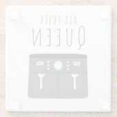 Dessous-de-verre En Verre Air Fryer Queen Beverage (Dos)