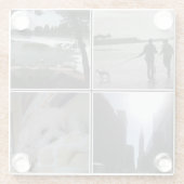 Dessous-de-verre En Verre Ajouter votre propre photo (Dos)