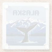 Dessous-de-verre En Verre Alaska | Baleine (Dos)
