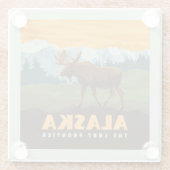 Dessous-de-verre En Verre Alaska | Oie frontière (Dos)