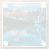 Dessous-de-verre En Verre Alberta, Canada Photographie pittoresque (Dos)