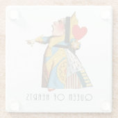 Dessous-de-verre En Verre Alice à Wonderland (Dos)