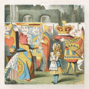 Dessous-de-verre En Verre Alice Au Pays Des Merveilles