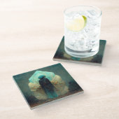 Dessous-de-verre En Verre Alien Crystal Guardian  Sci-Fi Imaginaire (Incliné)