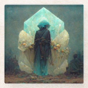 Dessous-de-verre En Verre Alien Crystal Guardian Sci-Fi Imaginaire