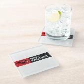 Dessous-de-verre En Verre Allendale Falcons (Incliné)