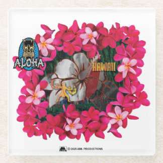 DESSOUS-DE-VERRE EN VERRE ALOHA 3 1