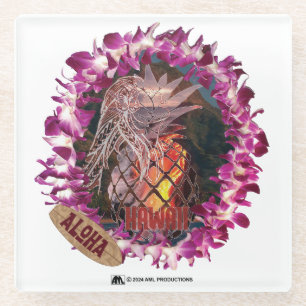 DESSOUS-DE-VERRE EN VERRE ALOHA 51