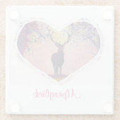 Dessous-de-verre En Verre Alpenglück Hirsch (Dos)