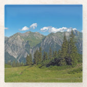 Dessous-de-verre En Verre Alpes Autrichiennes En Été (Devant)