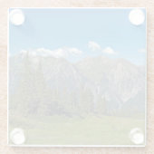 Dessous-de-verre En Verre Alpes Autrichiennes En Été (Dos)