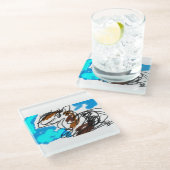 Dessous-de-verre En Verre Amateur de cheval (Incliné)