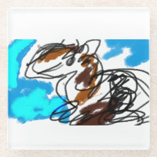 Dessous-de-verre En Verre Amateur de cheval