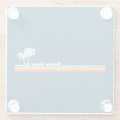 Dessous-de-verre En Verre Amelia Island Floride (Dos)