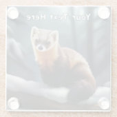 Dessous-de-verre En Verre American Pine Marten (Dos)