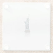 Dessous-de-verre En Verre Amérique 2 (Dos)