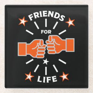 Dessous-de-verre En Verre Amis De La Vie