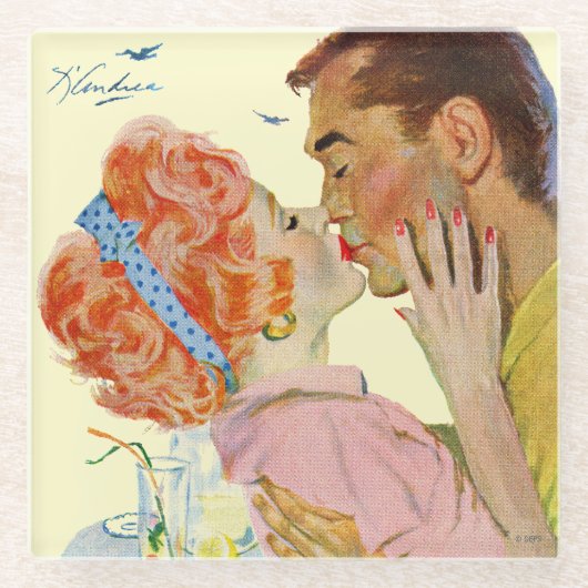 Dessous-de-verre En Verre Amour (Devant)