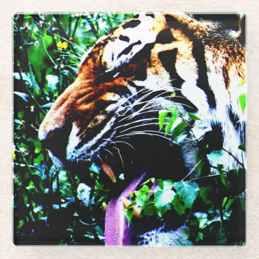 Dessous-de-verre En Verre Amur Tiger coastercnm (Devant)