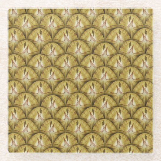 Dessous-de-verre En Verre Ananas (Devant)