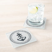 Dessous-de-verre En Verre Ancre mignonne (Incliné)