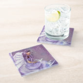 Dessous-de-verre En Verre Ange et colombes (Incliné)