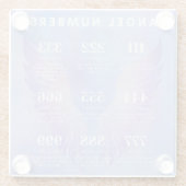 Dessous-de-verre En Verre Angel Numéro Signification Collection (Dos)