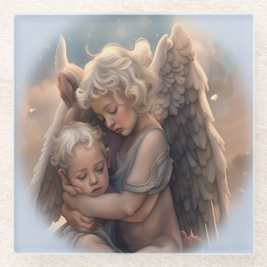 Dessous-de-verre En Verre Anges (Devant)