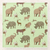 Dessous-de-verre En Verre Animaux sauvages (Devant)